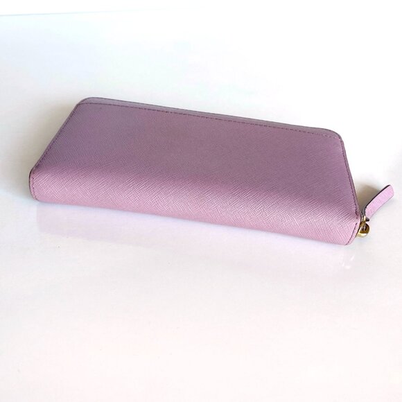 Kate Spade New York Lavender Continental Zip Saffiano Leather Wallet - Picture 2 of 11